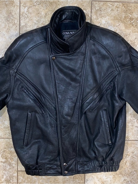 Vintage Cosa Nova Men’s Leather Jacket - Picture 5 of 14